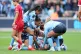 Manchester City's Rebecca Knaak is mobbed by her team-mates after scoring her side's opening goal during the Barclays Women's Super League match at Joie Stadium, Manchester. Picture date: Sunday May 3, 2026