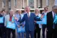 Reform UK leader Nigel Farage during a visit to Havering Town Hall in Romford, following the 2026 local election results, May 8, 2026