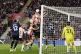 Southampton's Ross Stewart scores their side's first goal of the game during the Championship play off semi-final at St Mary's Stadium, Southampton, May 12, 2026