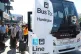 Commuters board a bus outside of the Jamaica–179th Street station as Long Island Rail Road workers enter the third day of their strike, May 18, 2026, in New York