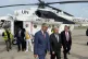 Haitian Prime Minister Alix Didier Fils-Aimé, front center, walks with U.N. Secretary-General Antonio Guterres as Guterres arrives to Port-au-Prince, Haiti, June 16, 2026