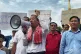 Rong Chhun, a top adviser to the Nation Power Party and a prominent opposition politician, speaks to supporters outside Cambodia's Supreme Court in Phnom Penh, June 19, 2026