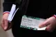 A fan with a ticket for the game ahead of the William Hill Premiership match at Celtic Park, Glasgow, March 16, 2025