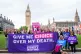 Supporters of the Terminally Ill Adults (End of Life Bill), during a photocall at Parliament Square in London, ahead of a Government petition debate in Westminster Hall, June 8, 2026