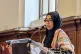 Sukaina Rajwani addresses the conference