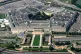 The Pentagon is viewed from the window of an airplane August 27, 2023, in Washington