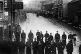 CONFRONTATION: Police line the streets during the Tonypandy riots
