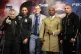 (From left to right) trainer Jim McDonnell, James DeGale, pr