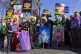 Drag Queens and trade unionists outside Parliament in London