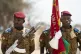 The Burkinabe honor guard in Ouagadougou, Burkina Faso after