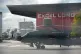 Military helicopters outside the ExCeL Centre, Newham, East 