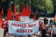 HOUSING STRUGGLE: Activists from Acorn the community union m