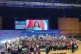 TEACHERS STAND TALL: Members of the NEU make a clear show of