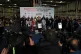 DANGEROUS MISSION: Activists hold a press conference inside 