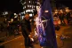 A member of the Communist Party of Greece sets ablaze a Nato