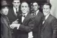 DOOMED: Matteotti (centre) with fellow supporters during the