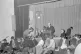 Students at the London School of Economics listen to a speec