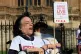 Actor and disability rights activist Liz Carr campaigning ag