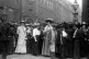 Suffragettes protesting outside Bow Street in London
