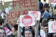 YESTERDAY’S HOPE: Crowds outside the 2017 leaders debate
