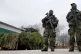 ARMS INDUSTRY: Soldiers pose for the media during
the presen