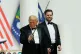 SHOWMEN: Donald Trump
and JD Vance clown for the
crowd using