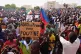 DEFIANT: Nigeriens at a march called by supporters of coup l