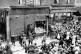 A mob loots suspected German shops in east London, 1915