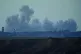 BRUTAL: Smoke rises following an Israeli bombardment in Gaza