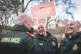 GROWING CONFIDENCE: Ambulance workers from the GMB gather on