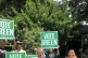 GREEN TEAM: Natalie Bennett with supporters