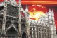 Westminster Abbey in the shadow of a mushroom cloud