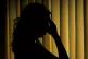 A woman acting out signs of depression (picture posed by a m