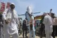 Indian farmers burn an effigy of Indian Prime Minister Naren