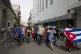 Backers of the government march in Havana, Cuba, Sunday, Jul