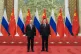Chinese President Xi Jinping, right, holds talks with Russia