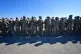 US soldiers line up during the visit of NATO Secretary Gener