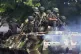 Sri Lankan army soldiers patrol during curfew in Colombo, Sr