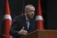 Turkey's President Recep Tayyip Erdogan speaks during a news