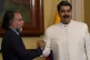 Venezuela´s President Nicolas Maduro, right, meets Colombia
