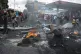 Protesters in Port-au-Prince, Haiti, Monday, Sept. 19, 2022.