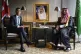 Prime Minister Rishi Sunak, left, and Crown Prince Mohammed 