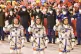 Chinese astronauts Fei Junlong, Deng Qingming and Zhang Lu w