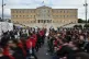Protesters take part in a rally during the 14th anniversary 