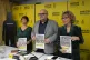 Amnesty International Spain director Esteban Beltran (centre
