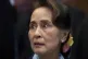 Then Myanmar's leader Aung San Suu Kyi waits to address judg