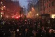MILITANT AND MASSIVE: Protesters march during a rally agains