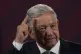 Mexican President Andres Manuel Lopez Obrador (Amlo) gives h