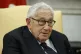 Former Secretary of State Henry Kissinger speaks during a me