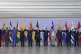 Leaders of South American nations pose for a group photo dur